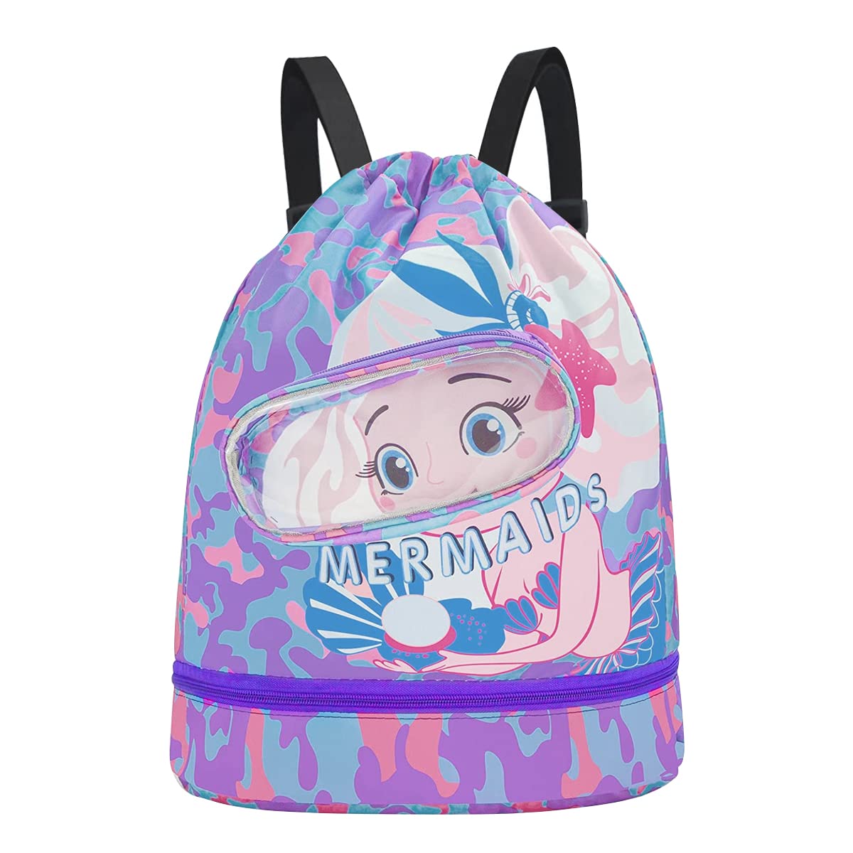 PALAY Swimming Bag for Kids Cartoon Print Shoulder Bag for Kids Large Capacity Backpack for Girls Wet Dry Separation Beach Bag Storage Bag for Clothes, Swimming Goggles PALAY Swimming Bag for Kids Cartoon Print Shoulder Bag for Kids Large Capacity Backpack for Girls Wet Dry Separation Beach Bag Storage Bag for Clothes, Swimming Goggles